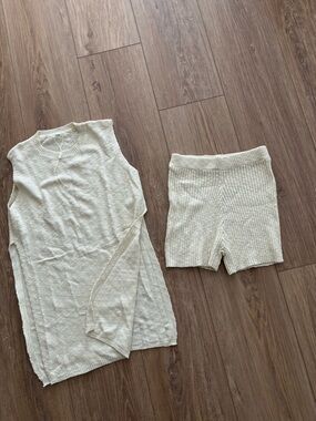 New knit tank and shorts set